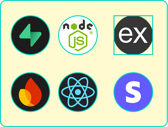 Icons of technology used in the project